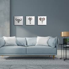 Geo wall art set of 3. Geo Animal Wall Art 3 Piece Hello Pretty Buy Design