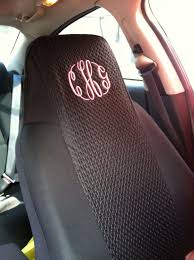 Monogrammed Car Seat Covers Car Seats Girly Car Accessories Girly Car