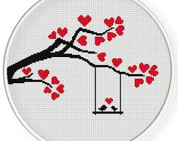 Bird Cross Stitch Patterns Free To Download Instant Download Free Shippingcounted Cross Stitch Pdf Love Birds Tree Valentine S Day Wedding Cross Stitch Patterns Cross Stitch Cards Wedding Cross Stitch