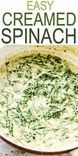 Easy And Quick Creamed Spinach Recipe Creamy Cheesy Delicious And Easy Creamed Spinach Spinach Side Dish Creamed Spinach Recipe Easy Easy Spinach Recipes