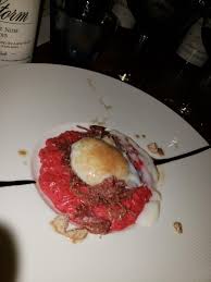 I Ate Beet Risotto Duck Confit Foie Gras Black Garlic And A Perfectly Cooked Egg Sorry For The Bad Lighting But Great E How To Cook Eggs Beet Risotto Eat