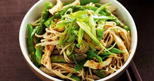 Japanese Poached Chicken And Soba Noodle Salad Recipe Soba Noodles Salad Poached Chicken Soba Noodles