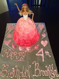 Birthday, mother's day, boss day, friendship day: Barbie Cake For My 4 Year Old So Easy To Make Barbie Birthday Cake Simple Birthday Cake Barbie Cake