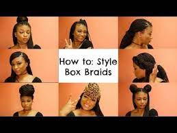 How To Refresh Box Braids Refresh Old Box Braids To New Refresh Box Braids Tutorial Youtube Styled Box Braids Box Braids Box Braids Tutorial