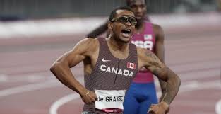 Canada's andrew degrasse and japan's hakim sani brown will sprint. Bv0t3kzotlgp0m