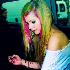 Avril Lavigne Pink And Green Beauty Hair Color Hair Beauty Beauty