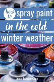 How To Spray Paint In Cold Weather In 2021 Spray Painting Bathroom Inspiration Decor Painting Crafts