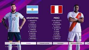 » peru vs argentina en vivo. Peru Vs Argentina Eliminatorias Mundial Qatar 2022 Pes 2020 Youtube