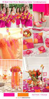 11 Best Hot Pink Wedding Color Combinations Ideas Pink Wedding Colors Hot Pink Wedding Colors Hot Pink Weddings