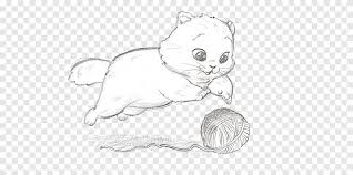 We specialize in high resolution big cat clip art and illustrations available to download in digital formats. White Kitten And Yarn Illustration Kitten Cat Puppy Drawing Cartoon Kitten And Ball Of Yarn White Mammal Png Pngegg
