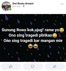 Viral gunung rowo bergoyang liat orang makan bakso di gasebo. Gunungrowo Hashtag On Twitter