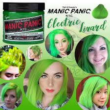 And our products are also: Electric Lizard Manic Panic Semi Permanent Green Hair Dye Ilovetodye Shopee Philippines