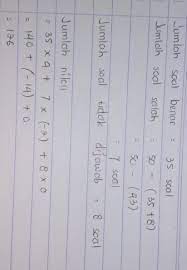 Maybe you would like to learn more about one of these? Diketahui Aturan Dari Tes Masuk Ke Suatu Mts Adalah Jawaban Benar Diberi Nilai 4 Jawaban Yang Brainly Co Id