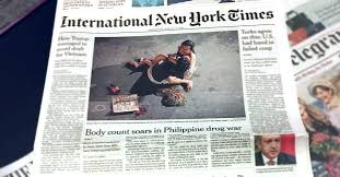 Newspaper articles are an integral part of journalist writing. Global Outrage Forces Spotlight On Extrajudicial Killings In The Philippines War On Drugs