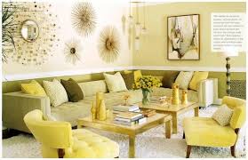 Wall Colors That Match With Olive Green Couch Olive Green And Yellow Living Room With Sunbu Yellow Living Room Living Room Lighting Design Retro Living Rooms
