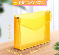 B4 Plastic Expanding File Folders Wallet for School Classroom Envelope File  Fold