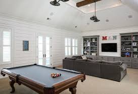 Classic Coastal Inspired Family Home Home Bunch An Interior Design Luxury Homes Blog Garage Game Rooms Game Room Layout Game Room Family