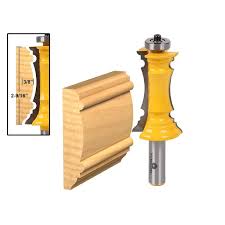 Create beautiful large chair rail moldings with the yonico 16121 router bit. Mitered Door Molding Chair Rail Router Bit 1 2 Shank Yonico 16166 Router Bits Woodworking Router Bits Door Molding