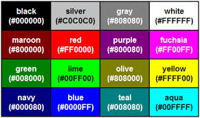 color table internet explorer