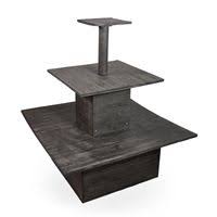 Wooden Square Three Tier Display The Lucky Clover Trading Co Salon Retail Display Diy Display Shelf Diy Display