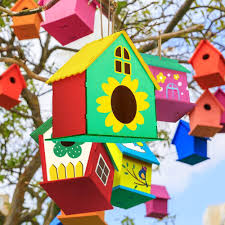A nice selection of wood bird house kits and finished bird house kits. Buy Bukm Crafts For Kids Ages 4 8 Kids Arts And Crafts 2 Pack Diy Bird Houses Craft Kit Wooden Birdhouse Arts Build And Paint Kids House Supplies Party Favors For Age 3 12