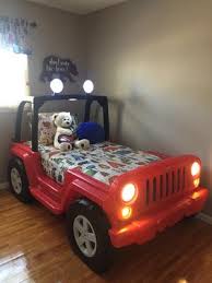 Little Tikes Jeep Wrangler Toddler To Twin Convertible Bed Red Walmart Com Walmart Com 3 years and up when used as a twin bed.