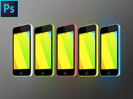 Iphone 5c 3 4 View Free Psd Vector Mockup Free Psd Iphone Devices Design