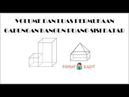 Maka dipertemuan kali ini contohsoal.co.id akan menerangkan materi tentang bangun ruang beserta contoh soal, pengertian, rumus, macam dan sifatnya. Materi Dan Contoh Soal Volume Dan Luas Permukaan Gabungan Bangun Ruang Sisi Datar