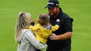Republic of ireland's shane lowry celebrates with wife wendy honner and daughter after winning. I M Going To Be Coming Back To Play Another 27 Opens