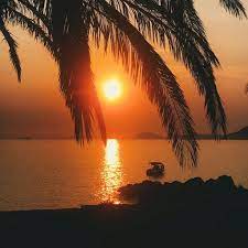A Perfect Sunset In Beach Side Beautiful Sunset Background Sunset