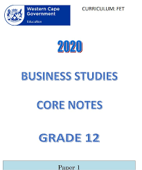 Business Studies Wced Eportal