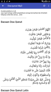 Doa Qunut Mp3 For Android Apk Download