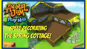 Good Animal Jam Christmas Houses Easy Small Den 2022 Play Wild Animal Jam Play Wild: Speed Decorating The Spring Cottage! (My First Real  Den On Play Wild) - Youtube