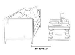 It's best to clear your space, if you can, and in front of the empty area see if the dimensions you get will allow for the number of seats you need. How To Space Furniture In Your Room How To Decorate