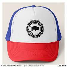 White Buffalo Outdoors Red White And Blue Hat Zazzle Com Blue Hat White Buffalo Blue
