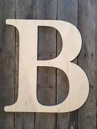 24 Inch Large Wooden Letter For Indoor Use Wedding Guestbook Alternative Baltic Birch Large Wooden Letters Wooden Letters Personalized Wood Signs