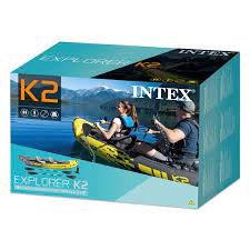 Intex Explorer K2 Two Person Kayak With Oars Pump Amazon Co Uk Amazon Co Uk Give With Kayak Lessons At Bray Dinton Inflatable Kayak Kayaking Oars