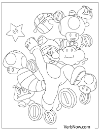 Superio advance coloring pages bros games print printable of toad. Free Mario Coloring Pages For Download Printable Pdf Verbnow