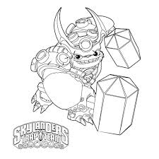 Chopper the skylanders trap team character coloring page. Skylanders Trap Team Coloring Pages Wallop Coloring Pages Coloring Pages Inspirational Monster Truck Coloring Pages