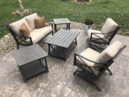 Agio Davenport 6 Piece Patio Conversation Set Elegantly Designed This Casual Outdoor Set Conversation Set Patio Patio Furniture Covers Outdoor Furniture Sets
