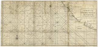 Antique Map Pacific Ocean