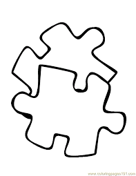 Print and color this picture of curious george playing with a puzzle. Puzzle Pieces Coloring Page For Kids Free Others Printable Coloring Pages Online For Kids Coloringpages101 Com Coloring Pages For Kids