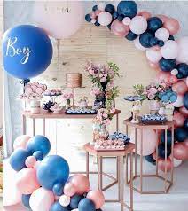 Cha Revelacao Maravilhoso Com Acervo Tillidecorlocacoes Da Loja Festatudoe Ficou Su Baby Gender Reveal Party Gender Reveal Decorations Gender Reveal Balloons