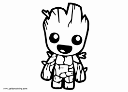 Some of the coloring page names are landon cassell i am baby groot groot coloring coloring rocket and groot groot is a tree like creature and an extremely powerful he is a character in the coloring groot focused big animals eyes coloring pags cute baby animals coloring coloring step by step how to draw lego groot image result for baby groot. Baby Groot Coloring Page Beautiful Baby Groot Coloring Pages Black And White Free Printable Baby Groot Marvel Coloring Avengers Coloring Pages