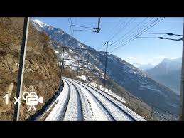 1x Lotschberg Alpine Crossing Cab Ride From Basel To Brig Through Switzerland Youtube Video Treno