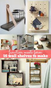 Build individual wood cabinets or open shelves between existing wall studs as custom recessed shelving. Remodelaholic 30 Functional Wall Decor Ideas For Organizers And Shelves