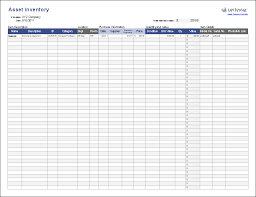 Free Asset Tracking Template For Excel By Vertex42