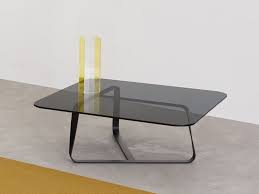 Low Rectangular Crystal Coffee Table Twister Rectangular Coffee Table By Desalto Small Tables Rectangular Coffee Table Side Table Design
