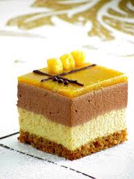 Gianduja Bavarian Mango And Cake Spices Small Desserts Desserts Dessert Recipes