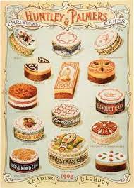 Petite Victorian Rose Christmas Cake Vintage Recipes Food Illustrations